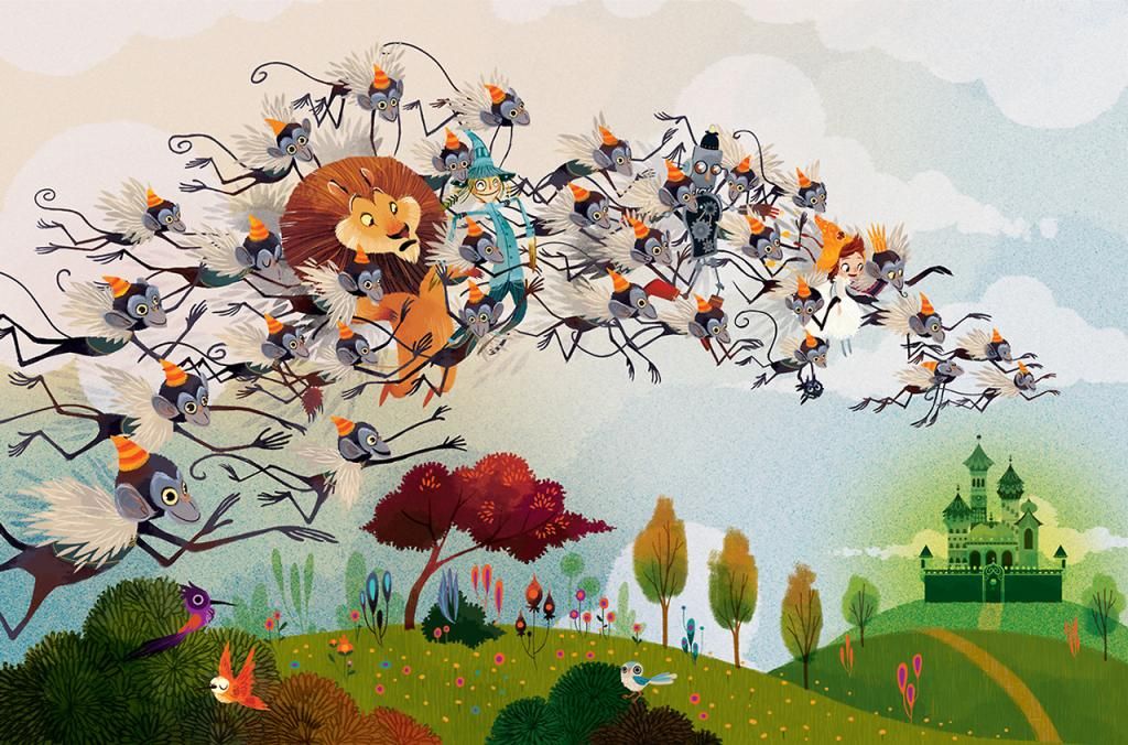 çizgili masallar The Wonderful Wizard Of Oz by Lorena Alvarez